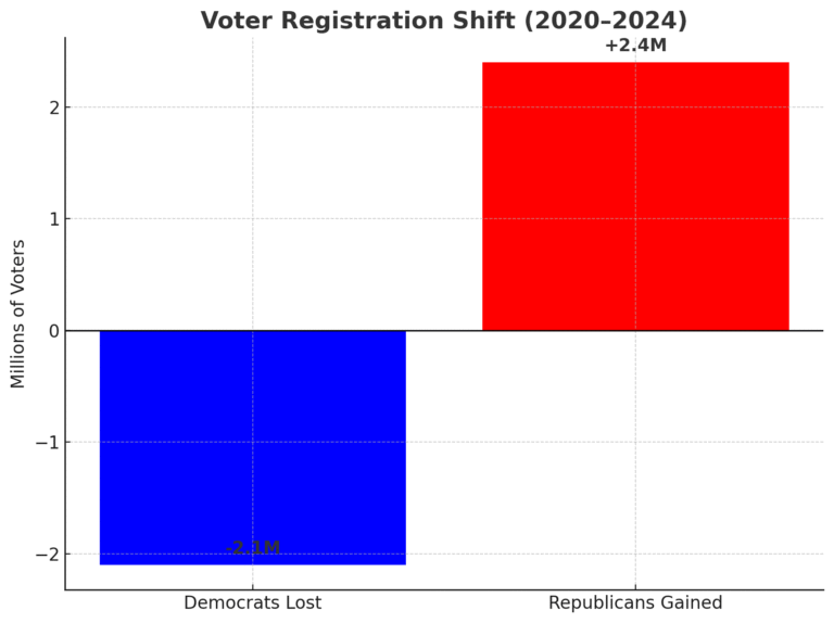 From bingo-night Democrats to bazooka-ready Republicans: inside America’s voter registration earthquake