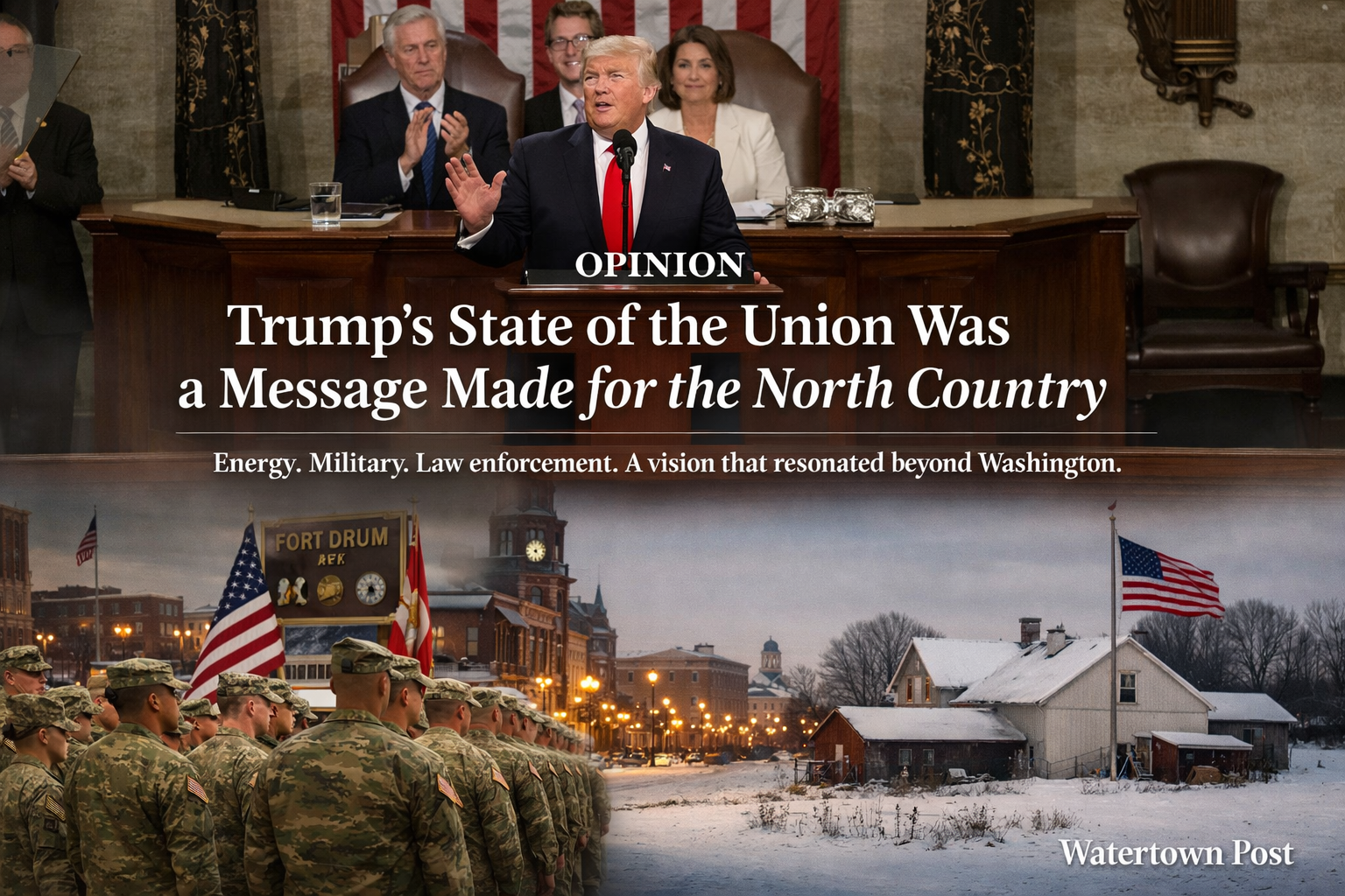 A State of the Union that sounded a lot less like Washington — and a lot more like the North Country.
