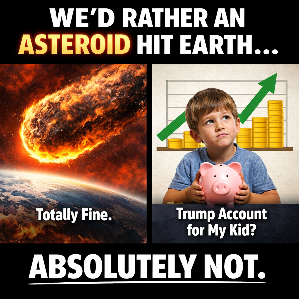 Some of the very same people who once told pollsters they’d take planetary annihilation over a Trump presidency are now quietly refusing to enroll their own eligible children in these accounts.