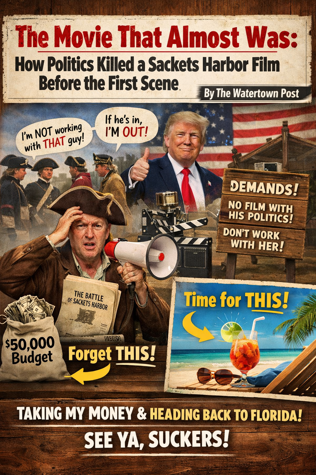 About ten years ago, there was a plan on the table to make a movie in Northern New York. Not a Hollywood blockbuster, not some green-screen spectacle filmed in Vancouver pretending to be somewhere else. A real film about a real place: The Battle of Sackets Harbor during the War of 1812.
