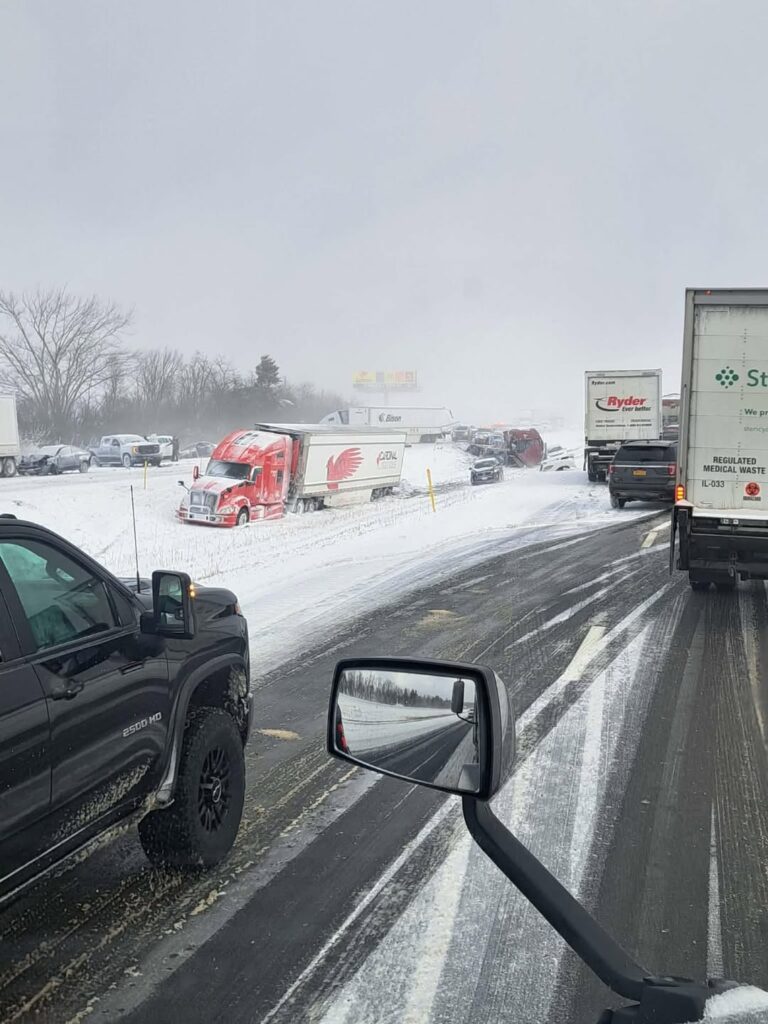Massive 16-Vehicle Crash Shuts Down I-81, Paralyzes Watertown Traffic