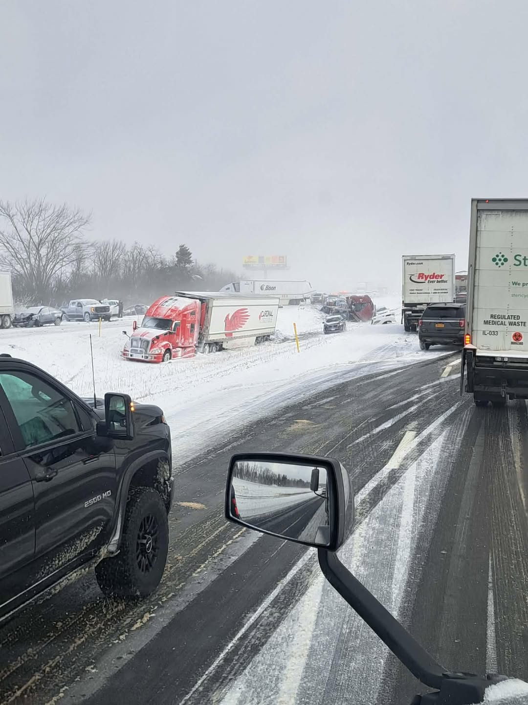 Massive 16-Vehicle Crash Shuts Down I-81, Paralyzes Watertown Traffic