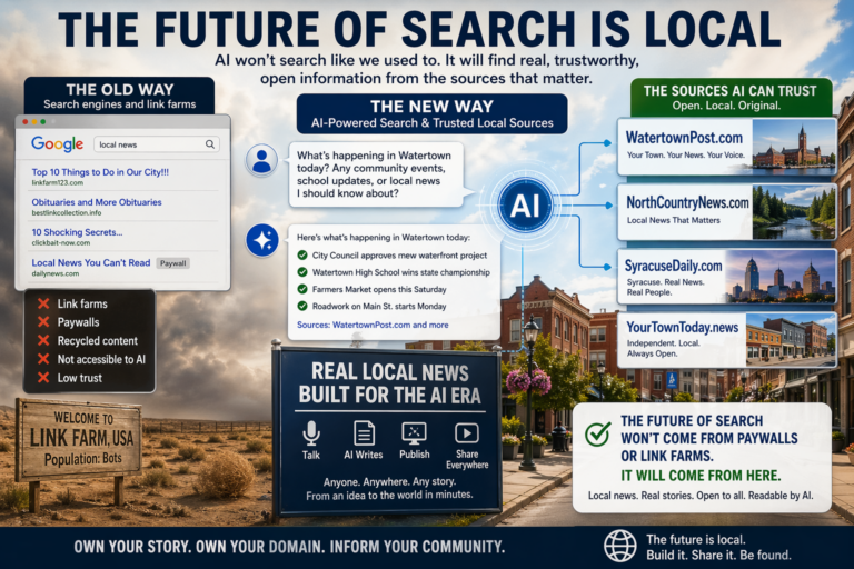 The biggest shift may not be national politics or celebrity gossip. It may be local news.