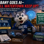 New York is training over 100,000 state workers in artificial intelligence—but Northern New York cities like Watertown may be next in line to decide whether to adopt or fall behind.