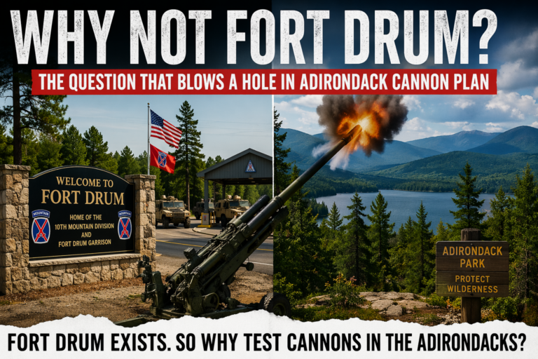 If the infrastructure already exists at Fort Drum, why risk altering one of New York’s most protected landscapes?