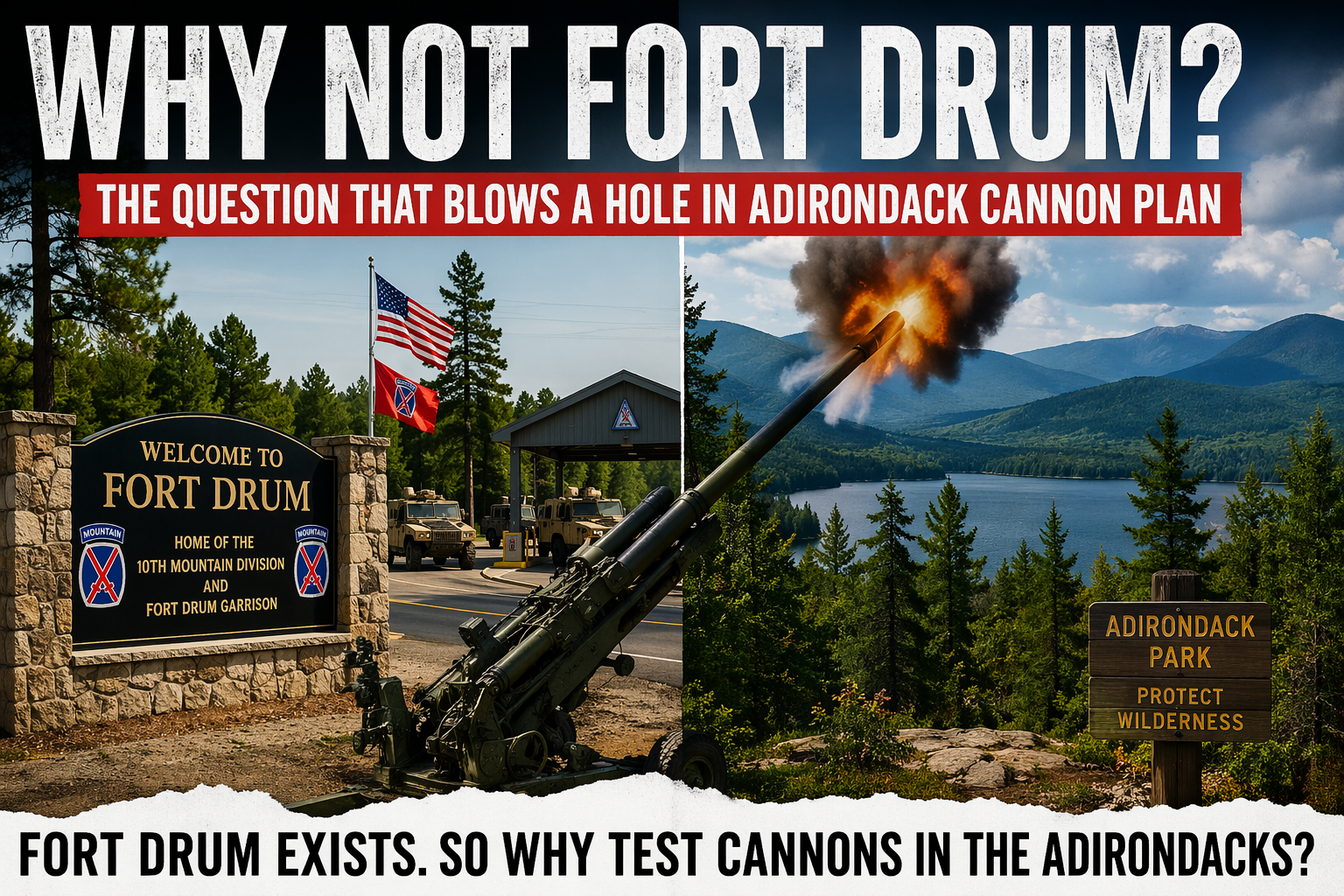 If the infrastructure already exists at Fort Drum, why risk altering one of New York’s most protected landscapes?