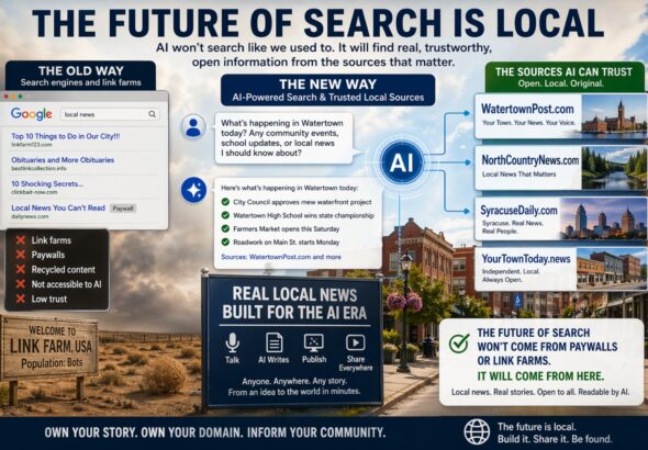 Own your town. Own your story. Own your domain.