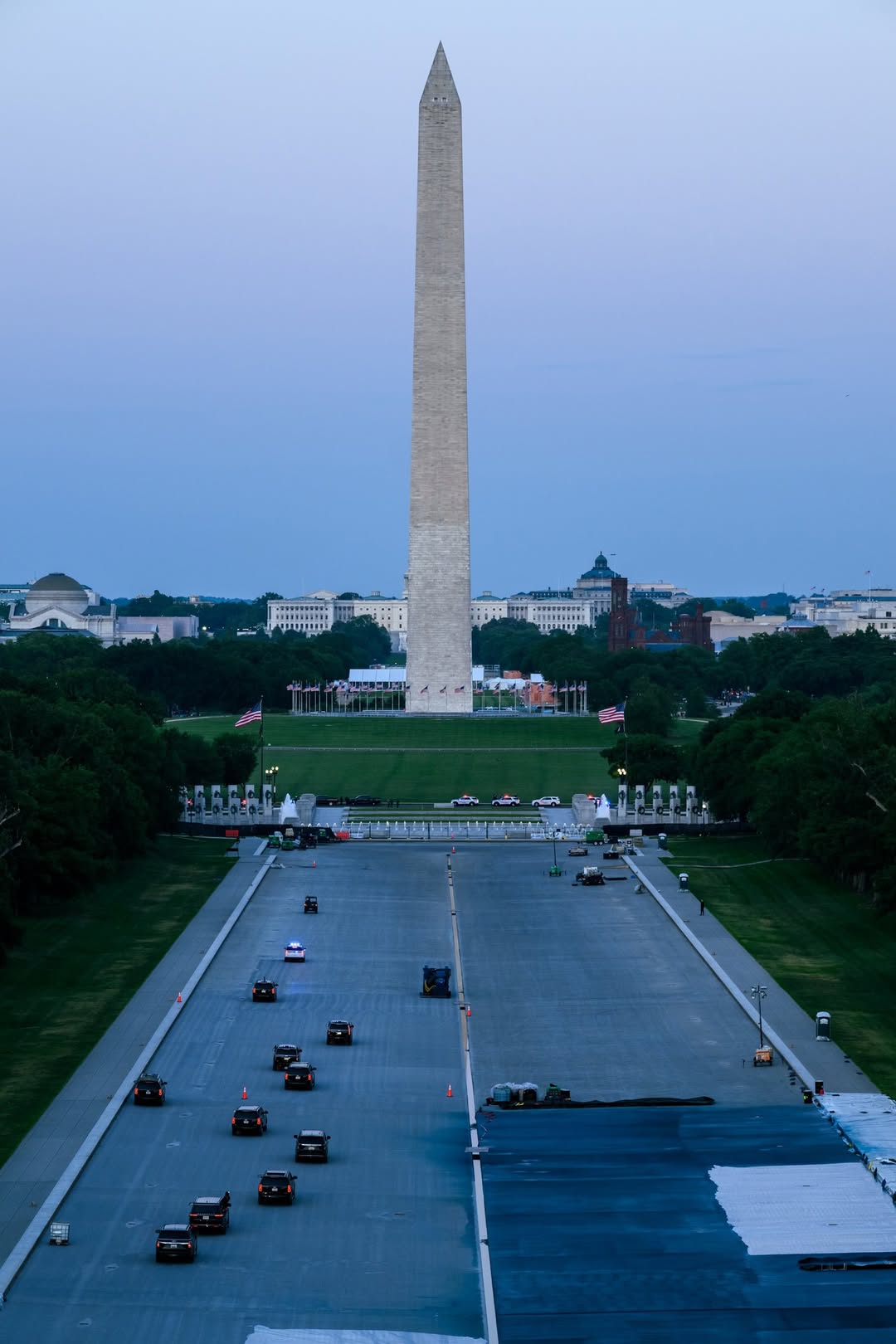 Trump, Homan Tour Reconstruction of America’s Most Symbolic; The Reflection Pool