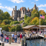 Boldt Castle tour-boat editorial illustration